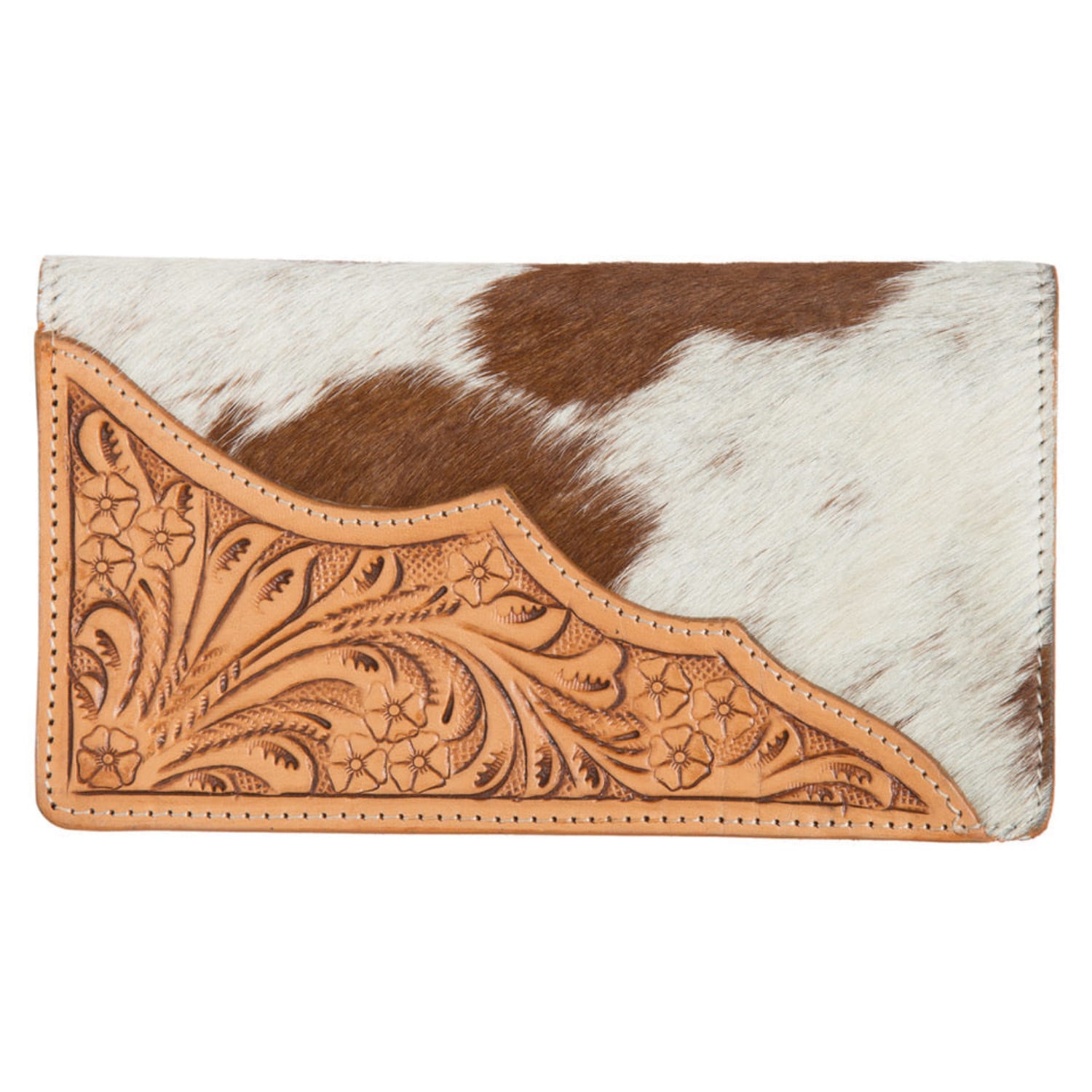 Gympie Saddleworld & Country Clothing Handbags - Wallets Tan/White Calama Cowhide Wallet