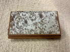 Gympie Saddleworld & Country Clothing Handbags - Wallets Tan/White Cowhide Trifold Wallet