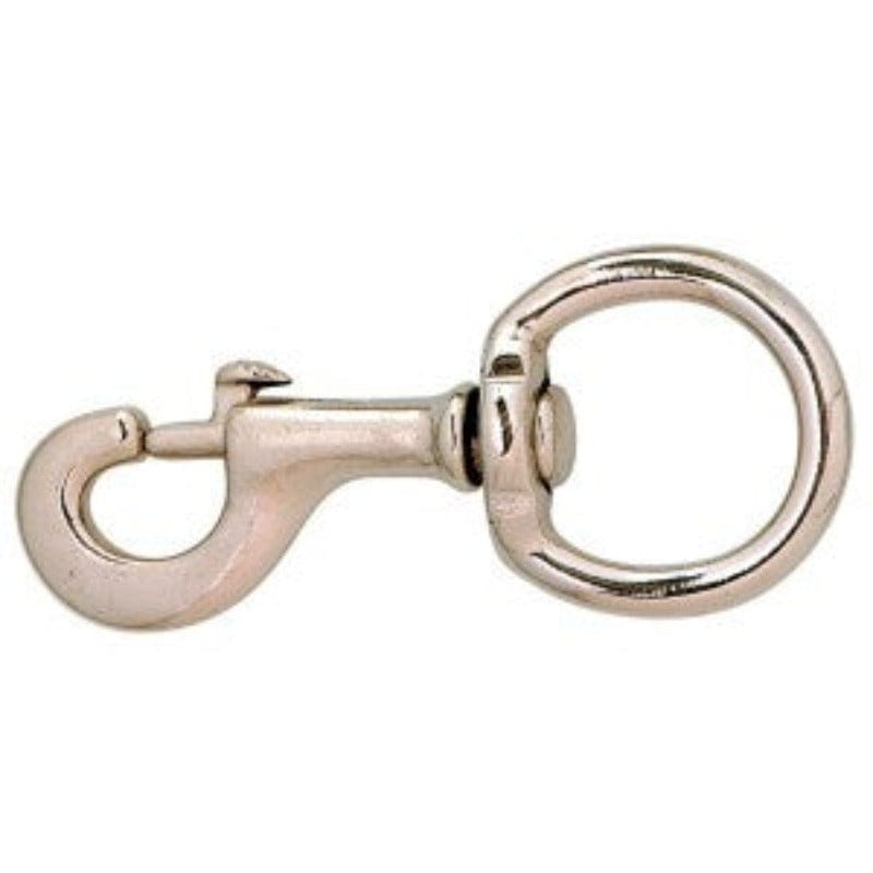 Gympie Saddleworld & Country Clothing Hardware Nickel Plated Swivel Snap Hook 32mm (HRD3500)