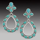 Gympie Saddleworld & Country Clothing Jewellery Chunky Earring Dangles with Turquoise