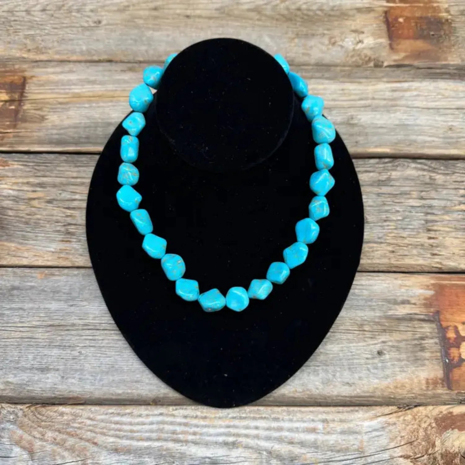 Gympie Saddleworld & Country Clothing Jewellery Chunky Necklace Turquoise