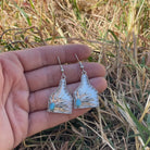 Gympie Saddleworld & Country Clothing Jewellery Cow Tag Earrings with Turquoise