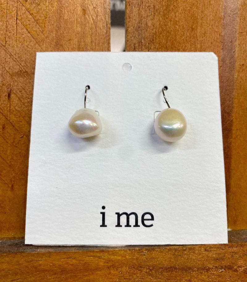 Gympie Saddleworld & Country Clothing Jewellery Earrings IME EAR339 baroque pearl on fixed silver hook