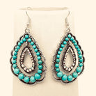 Gympie Saddleworld & Country Clothing Jewellery Turquoise Dangle Earrings