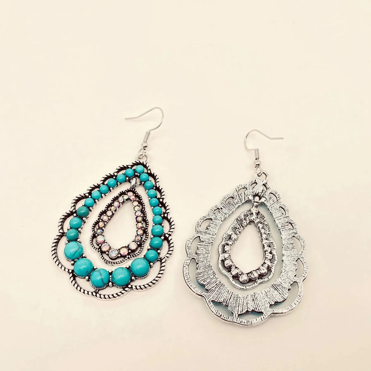Gympie Saddleworld & Country Clothing Jewellery Turquoise Dangle Earrings
