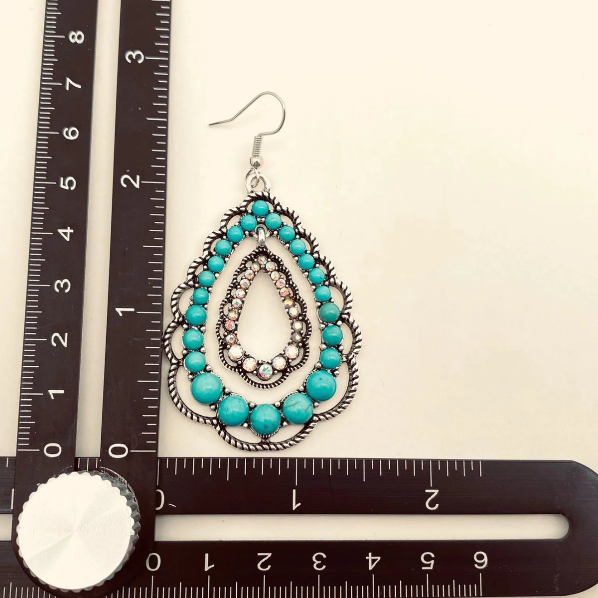 Gympie Saddleworld & Country Clothing Jewellery Turquoise Dangle Earrings