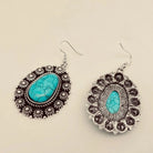 Gympie Saddleworld & Country Clothing Jewellery Turquoise Geometric Pattern Earrings
