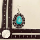 Gympie Saddleworld & Country Clothing Jewellery Turquoise Geometric Pattern Earrings