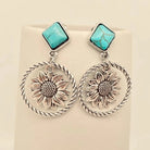 Gympie Saddleworld & Country Clothing Jewellery Western Style Earrings Sunflower