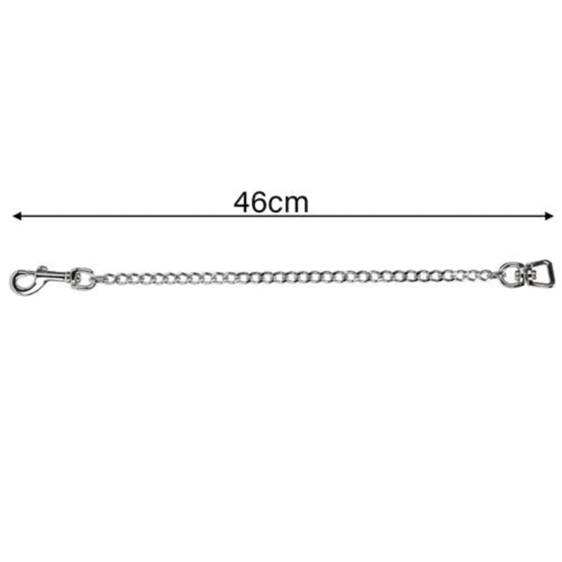 Gympie Saddleworld & Country Clothing Lead Ropes 46cm Fine Lead Chain Chrome Plated