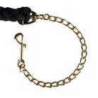 Gympie Saddleworld & Country Clothing Lead Ropes Black Heavy Cotton Chain Lead Rope 8ft 2.44m