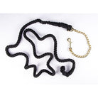 Gympie Saddleworld & Country Clothing Lead Ropes Black Heavy Cotton Chain Lead Rope 8ft 2.44m