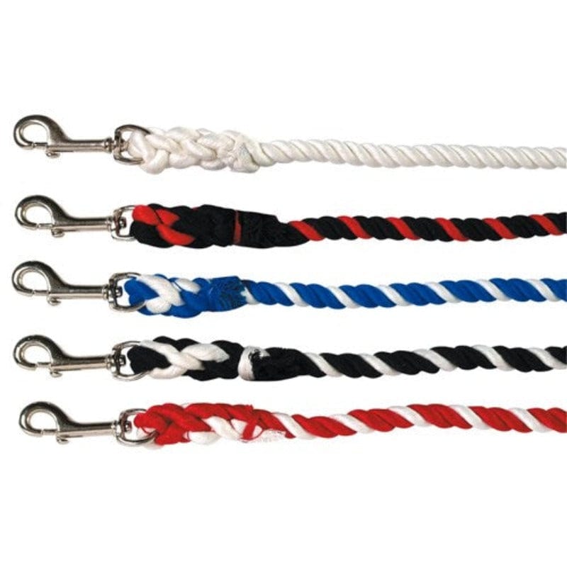 Gympie Saddleworld & Country Clothing Lead Ropes Lead Rope RAN9000 7ft 2.13m Sml Snap Black Red