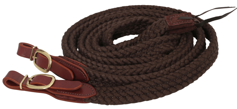 Gympie Saddleworld & Country Clothing Reins Brown Cottonfields Stockman Reins