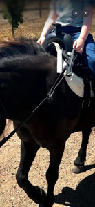 Gympie Saddleworld & Country Clothing Reins Cob / Black Leather Contact Reins with Loop Ends