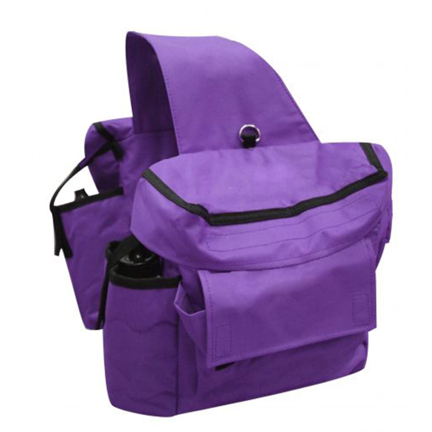 Gympie Saddleworld & Country Clothing Saddle Accessories Purple Showman Saddlebag Insulated with Water Bottle