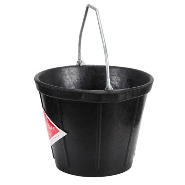 Gympie Saddleworld & Country Clothing Stable & Tack Room Accessories 10L Stock Safe Rubber Bucket Round