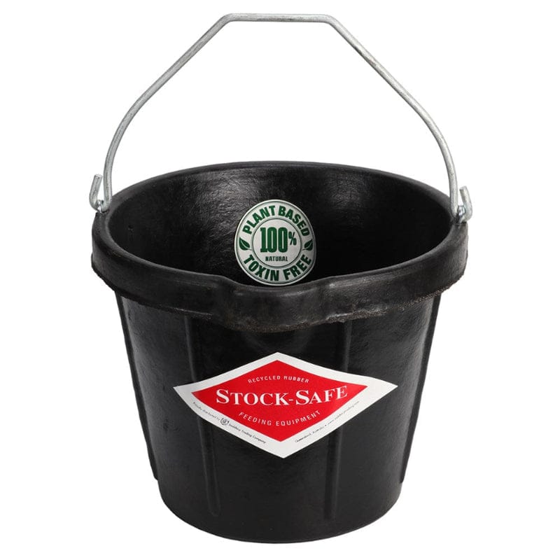 Gympie Saddleworld & Country Clothing Stable - Tack Room Accessories 17L Stock Safe Rubber Bucket with Pour Lip