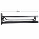 Gympie Saddleworld & Country Clothing Stable - Tack Room Accessories Black Saddle Rack w/ Saddlepad Rack (LOCAL PICK UP ONLY)
