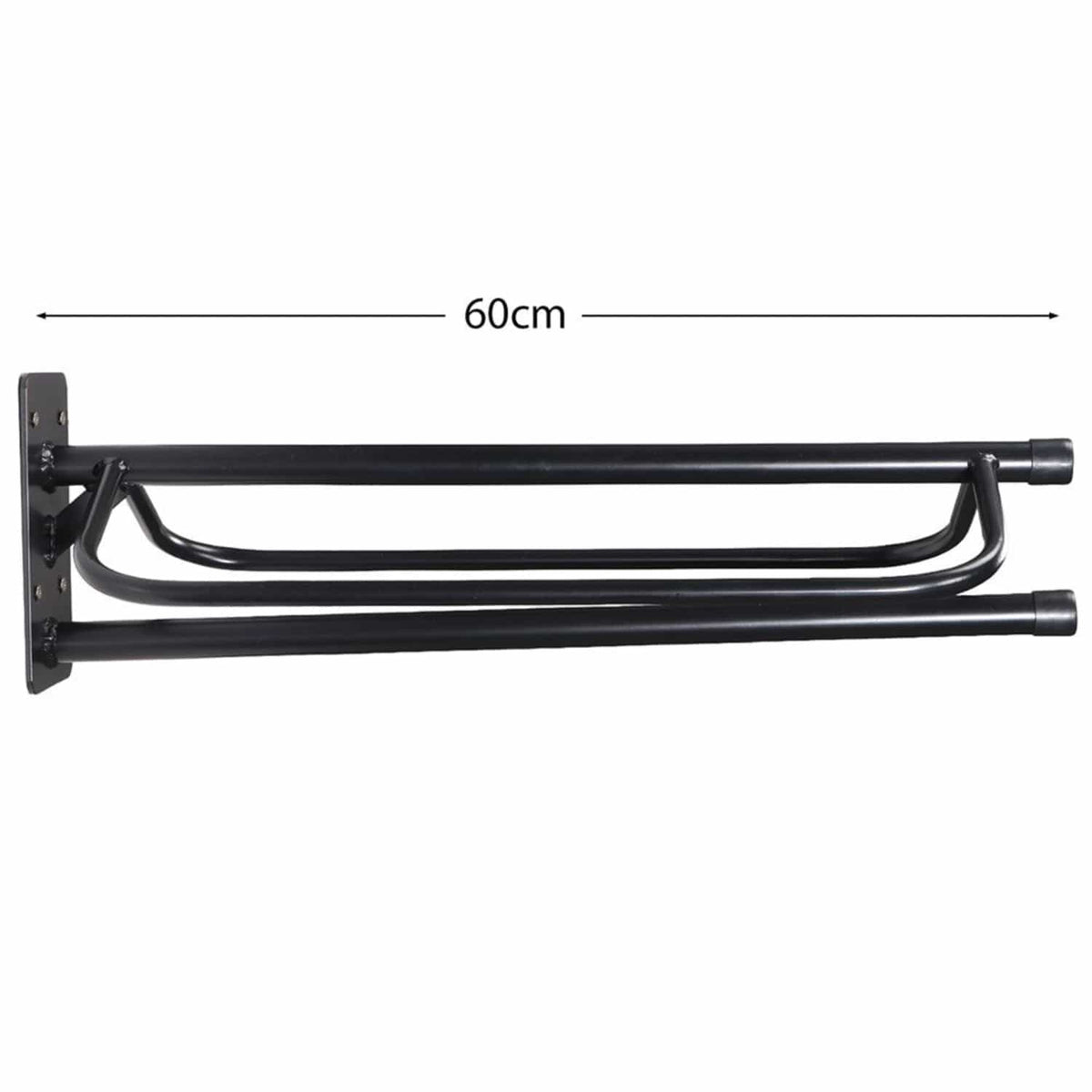 Gympie Saddleworld & Country Clothing Stable - Tack Room Accessories Black Saddle Rack w/ Saddlepad Rack (LOCAL PICK UP ONLY)
