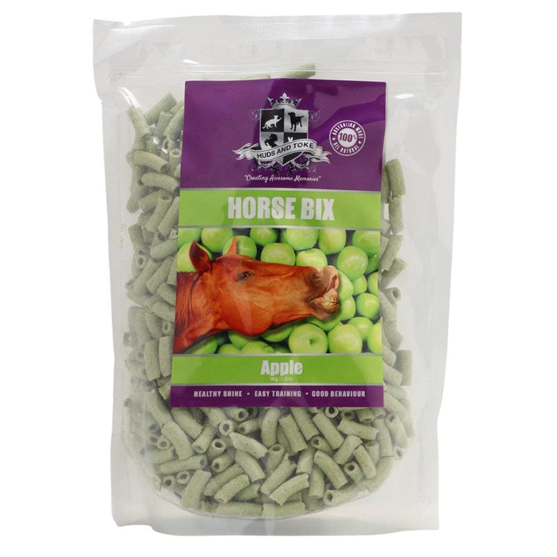 Gympie Saddleworld & Country Clothing Vet - Feed 1kg Huds and Toke Apple Horse Bix 1kg (HUD4230)
