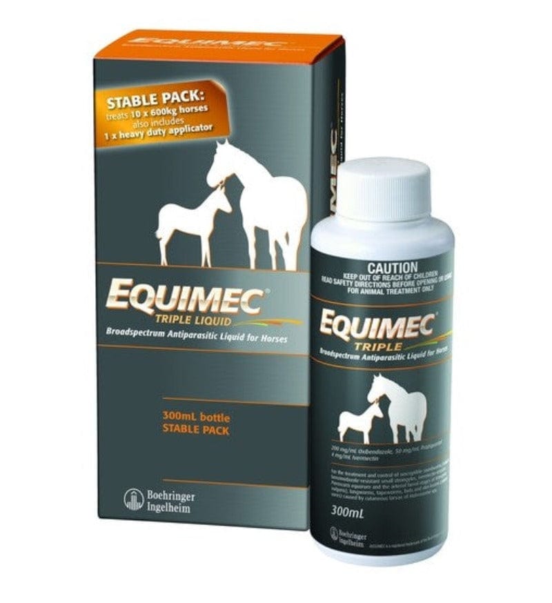 Gympie Saddleworld & Country Clothing Vet & Feed 300ml BI Equimec Triple Liquid Wormer (2346)