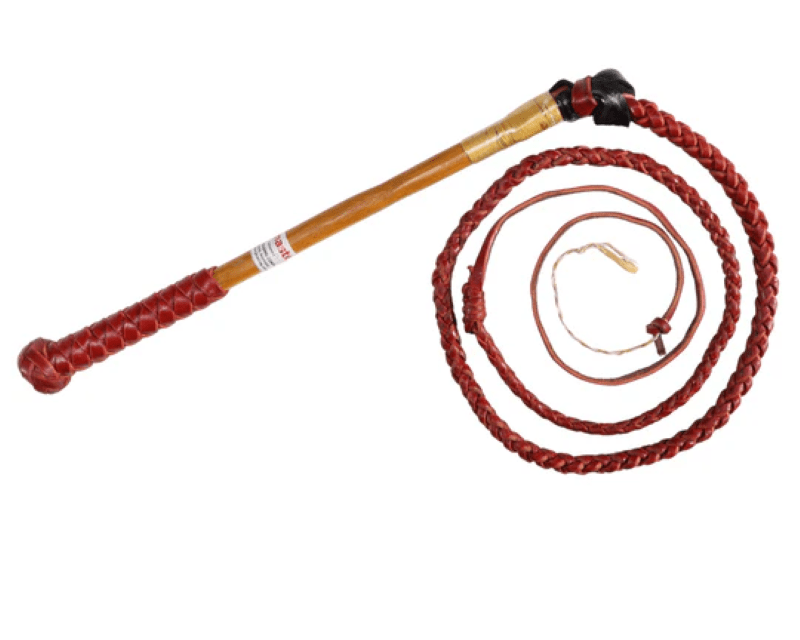 Gympie Saddleworld & Country Clothing Whips 4ft Stockwhip WHP5300 Redhide Yard Whip 4ft x 4 plait