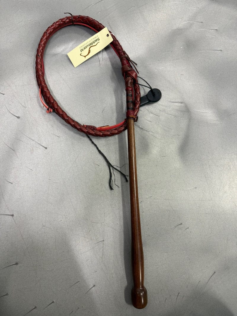 Gympie Saddleworld & Country Clothing Whips 4ft6 Handmade Red Hide Stockwhip 4ft6
