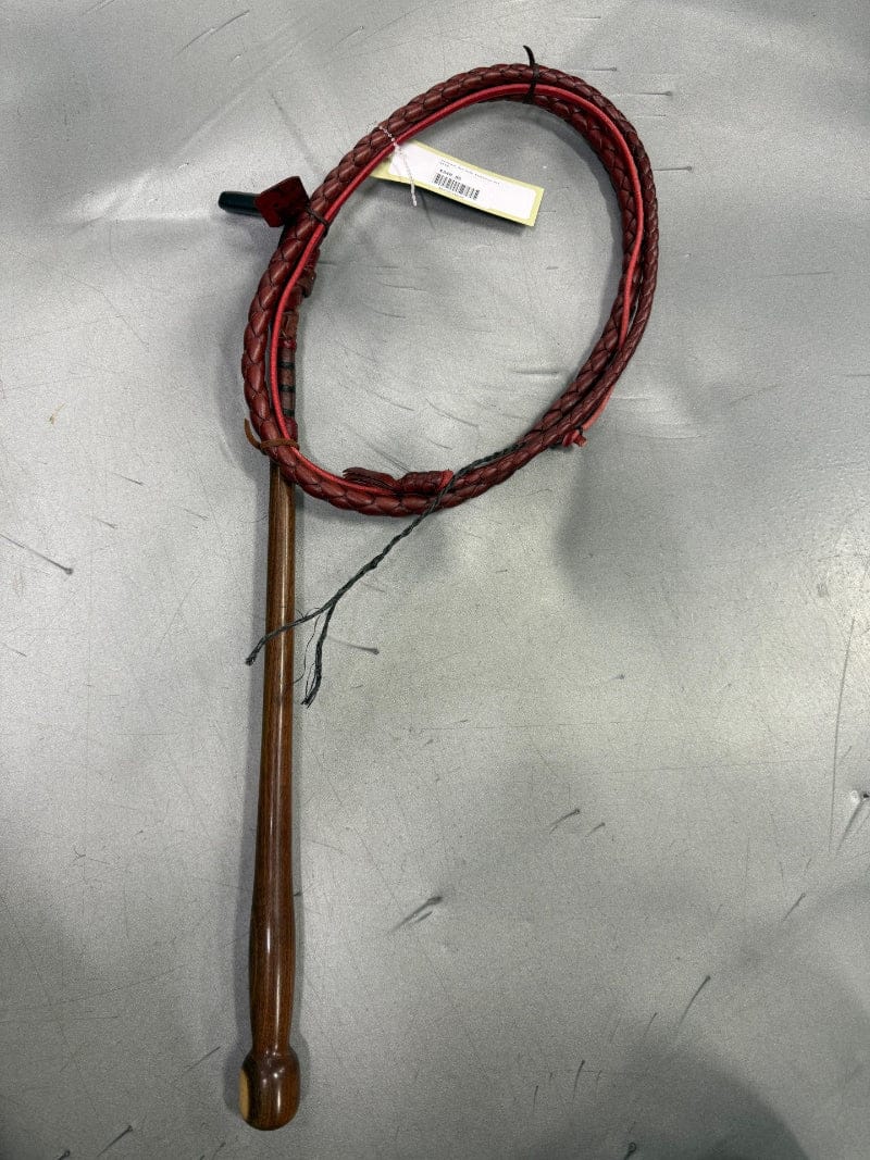 Gympie Saddleworld & Country Clothing Whips 4ft6 Handmade Red Hide Stockwhip 4ft6