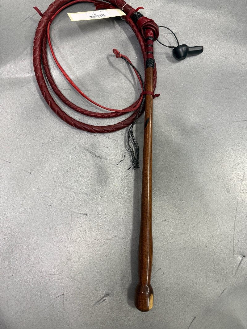 Gympie Saddleworld & Country Clothing Whips 5ft6 Handmade Red Hide Stockwhip 5ft6