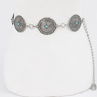 Gympie Saddleworld & Country Clothing Womens Belts Western Chain Belt Turquoise Stones