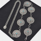 Gympie Saddleworld & Country Clothing Womens Belts Western Chain Belt Turquoise Stones