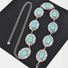 Gympie Saddleworld & Country Clothing Womens Belts Western Chain Style Vintage Concho with Turquoise
