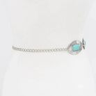 Gympie Saddleworld & Country Clothing Womens Belts Western Chain Style Vintage Concho with Turquoise