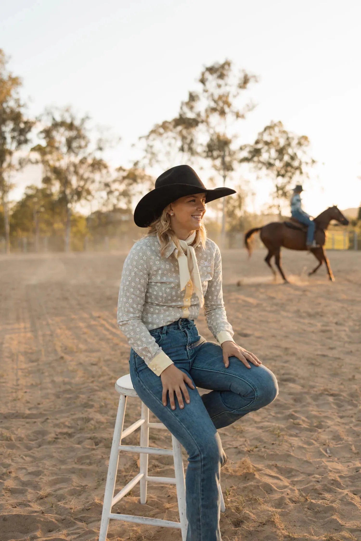 Gympie Saddleworld & Country Clothing Womens Shirts 8 Wild Lace Duchess Womens Shirt
