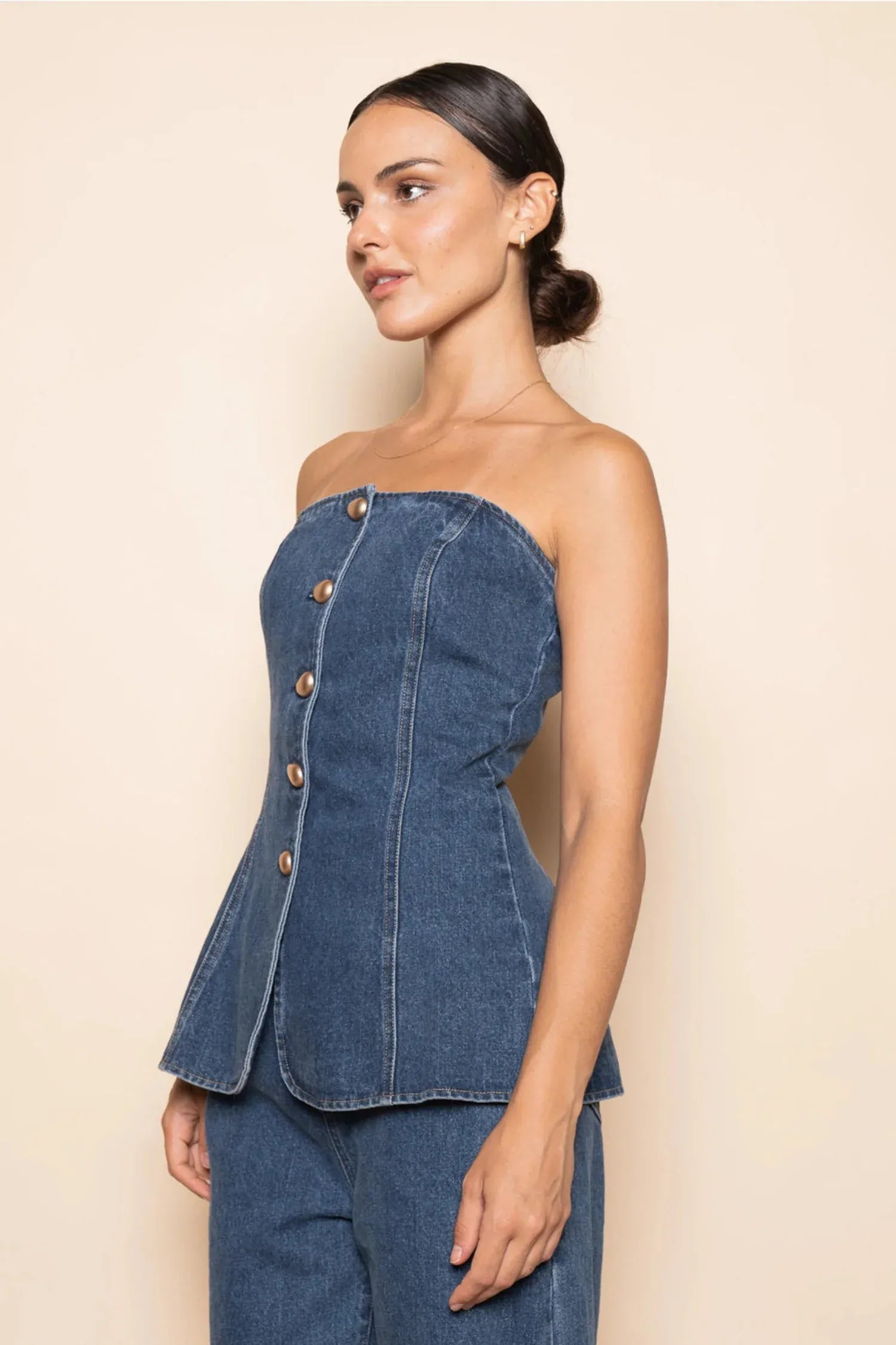Gympie Saddleworld & Country Clothing Womens Shirts Strapless Top Womens Button Front