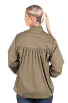 Gympie Saddleworld & Country Clothing Womens Shirts Wisteria Lane Womens Khaki Top