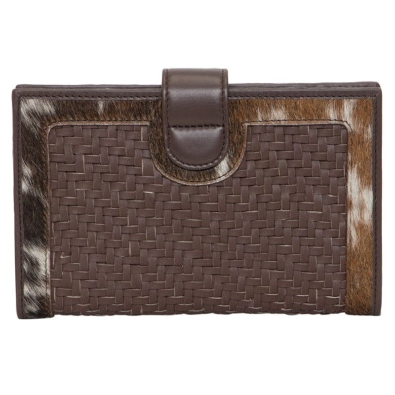 Gympie Saddleworld Handbags & Wallets Tan Leather & Hideon Clutch