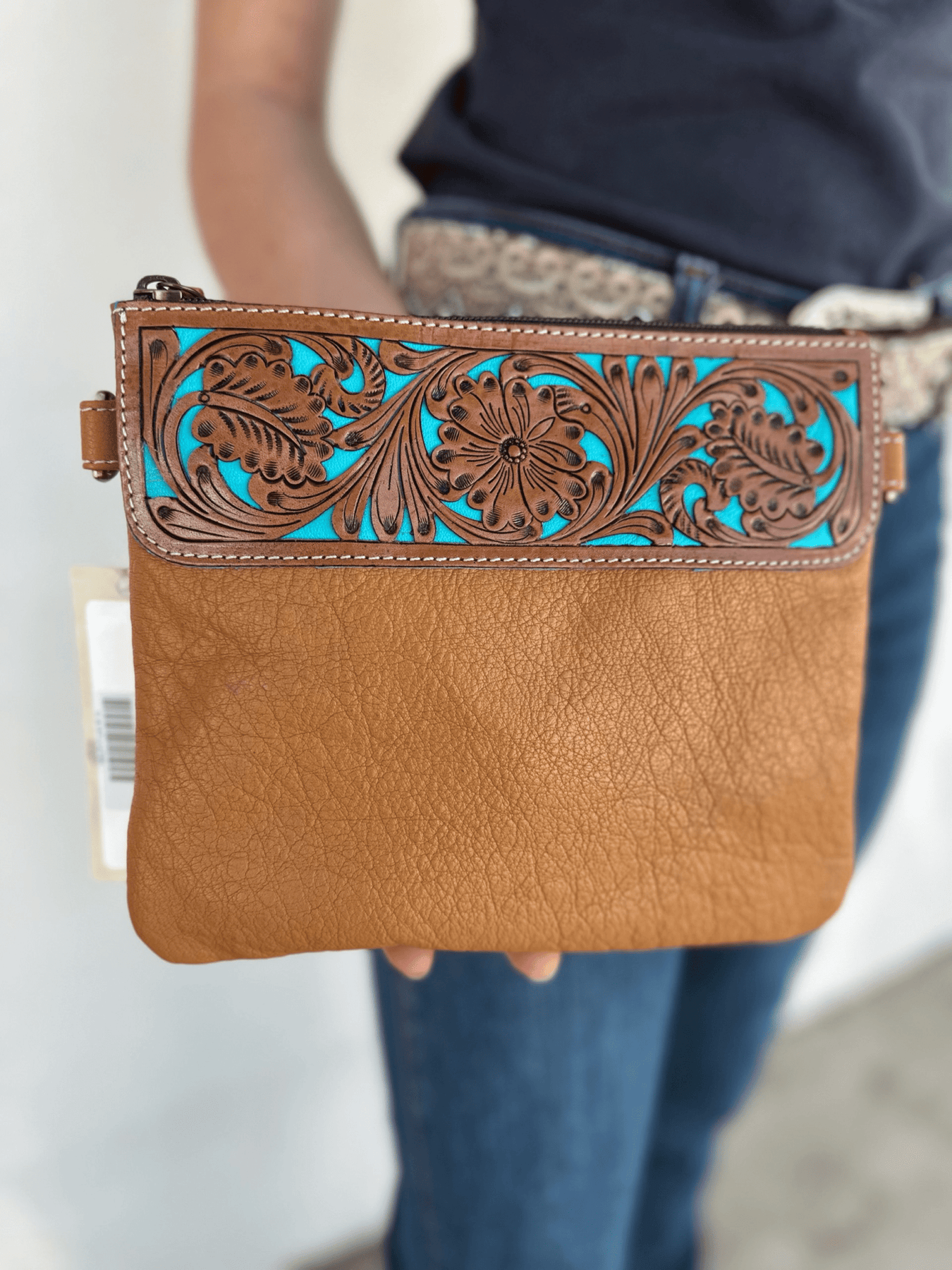 Tooled Leather Handbag Gympie Saddleworld & Country Clothing