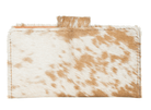 Gympie Saddleworld Handbags & Wallets Tan/White Cowhide Wallet