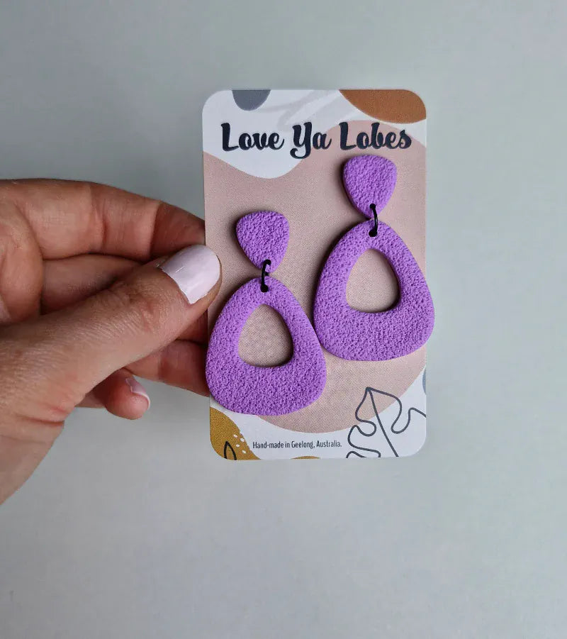Gympie Saddleworld Jewellery Lilac Earrings Jasmine Dangles