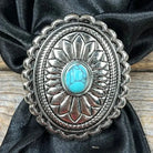 Gympie Saddleworld Jewellery Oval Western Concho with Turquoise Centre