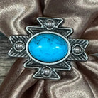Gympie Saddleworld Jewellery Western Concho Scarf Slide with Turquoise Centre