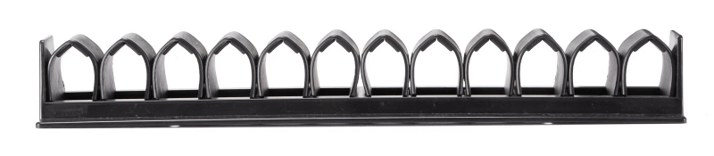 Gympie Saddleworld Stable & Tack Room Accessories Black Whip Rack