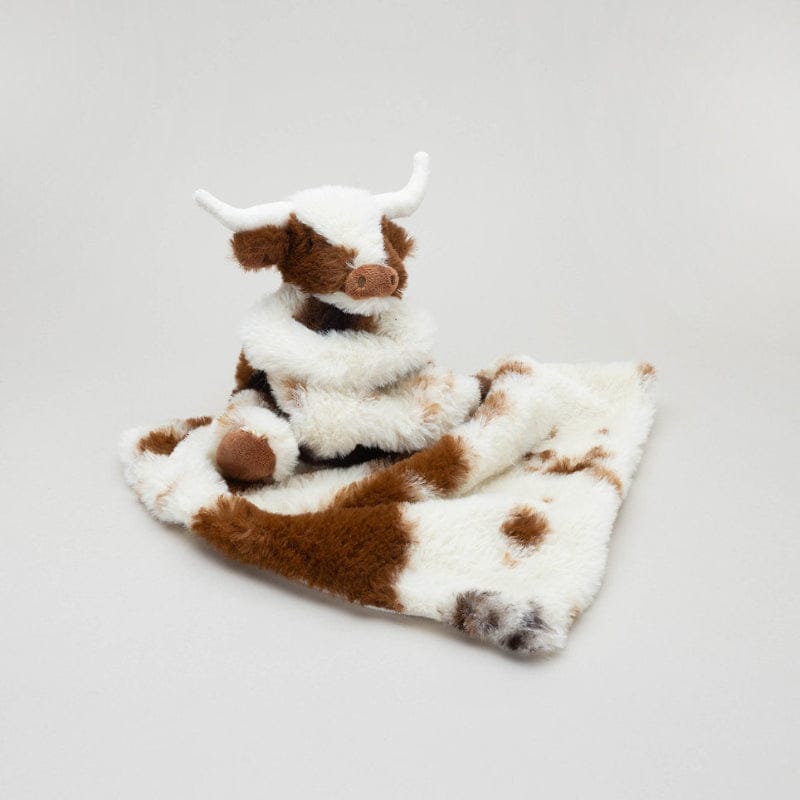 Gympie Saddleworld Toys 29cm / Brown/Cream Plush Toy Texas Longhorn Highland