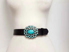Gympie Saddleworld Womens Belts Leather Belt Western Turquoise Floral Buckle