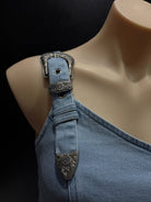 Gympie Saddleworld Womens Shirts Denim Top Womens Front Buckle