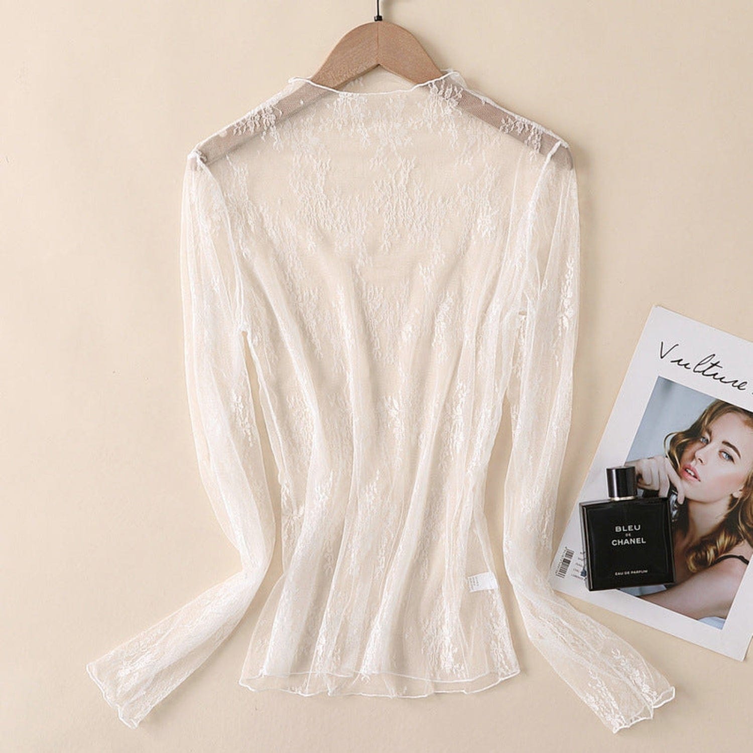 Gympie Saddleworld Womens Shirts S / White Lace Mesh Top Womens Missy