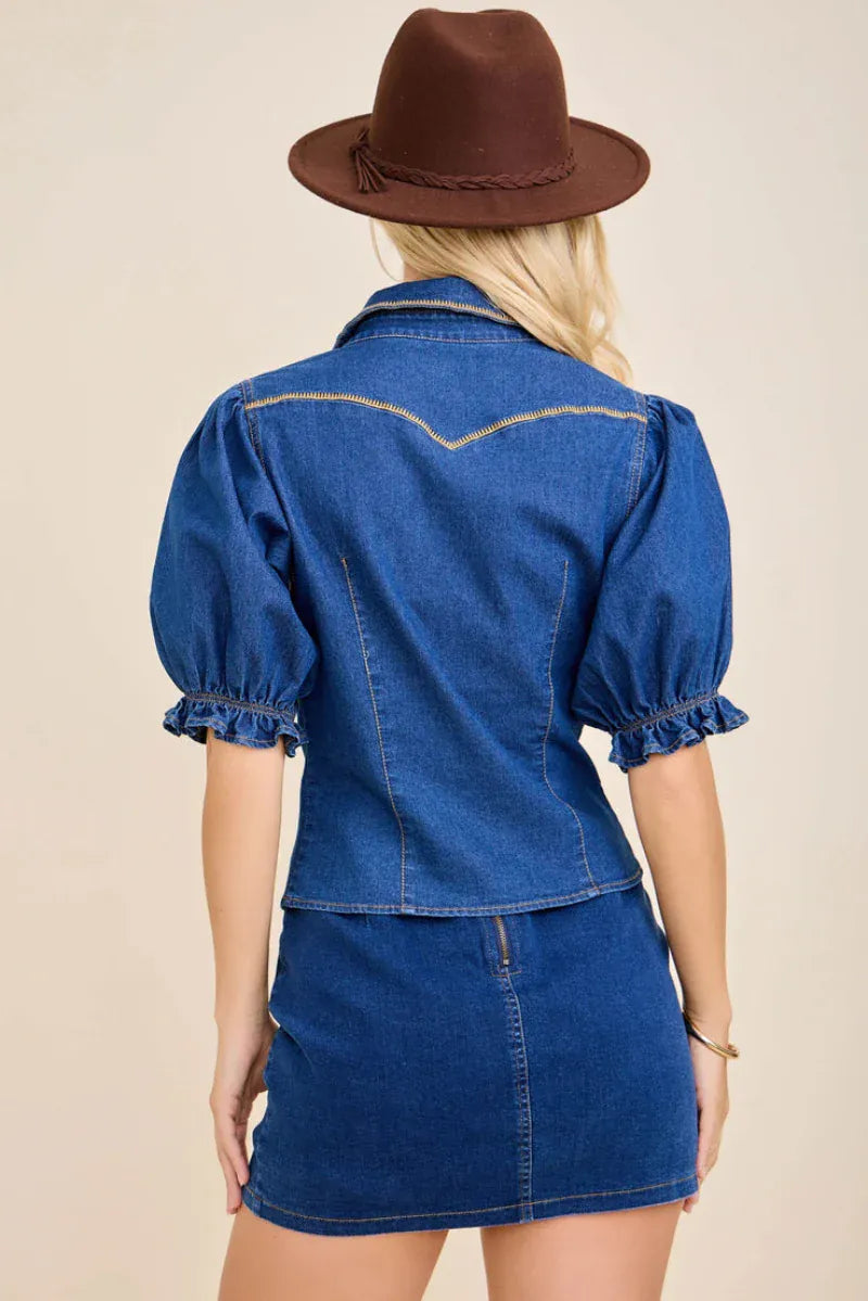 Gympie Saddleworld Womens Shirts Western Shirt Womens Retro Embroidered