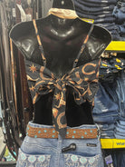 Gympie Saddleworld Womens Shirts Western Top Womens Horse Shoe Print